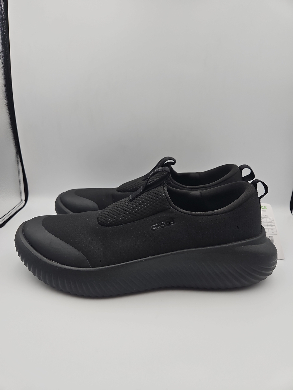 Crocs Men's Black LiteRide Slip-On Sneakers
